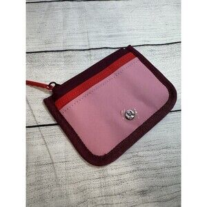 Lululemon True Identity Card Case Wine Berry / Hot Heat / Pink Tide NWT